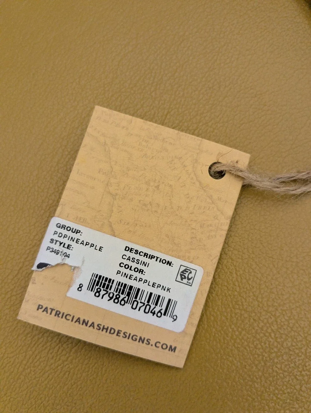 NWT Patricia Nash Cassini Wristlet Pouch In Pineapple Pink